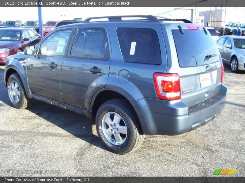 Steel Blue Metallic / Charcoal Black 2011 Ford Escape XLT Sport 4WD