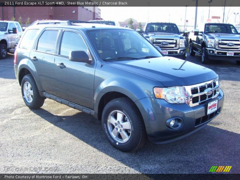Steel Blue Metallic / Charcoal Black 2011 Ford Escape XLT Sport 4WD