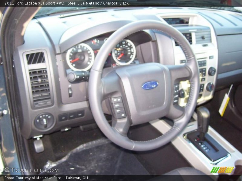 Steel Blue Metallic / Charcoal Black 2011 Ford Escape XLT Sport 4WD