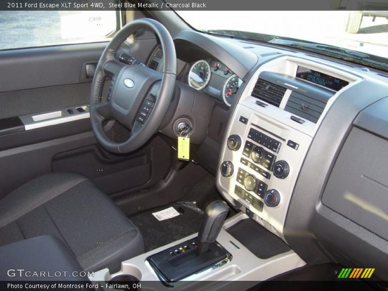 Steel Blue Metallic / Charcoal Black 2011 Ford Escape XLT Sport 4WD