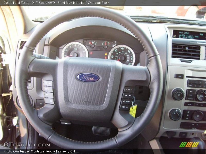 Steel Blue Metallic / Charcoal Black 2011 Ford Escape XLT Sport 4WD