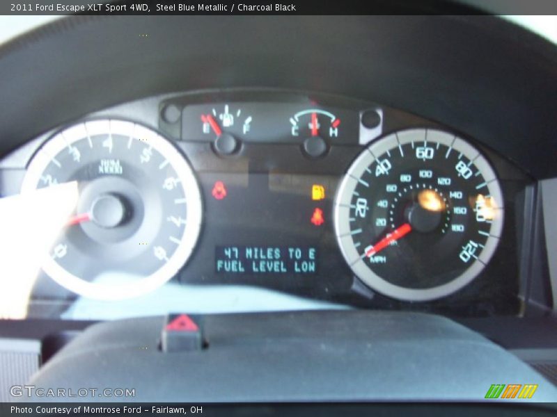 Steel Blue Metallic / Charcoal Black 2011 Ford Escape XLT Sport 4WD