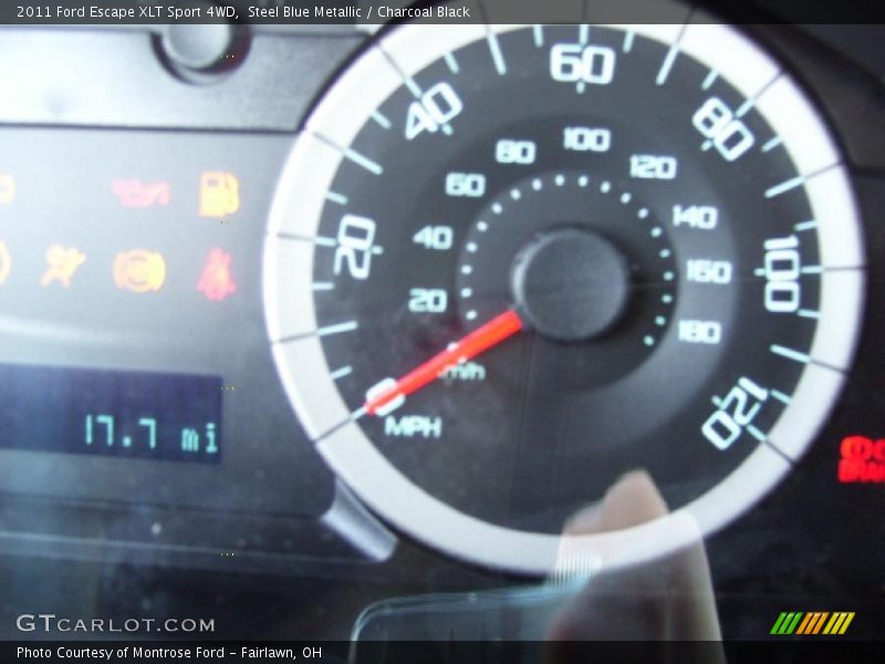 Steel Blue Metallic / Charcoal Black 2011 Ford Escape XLT Sport 4WD