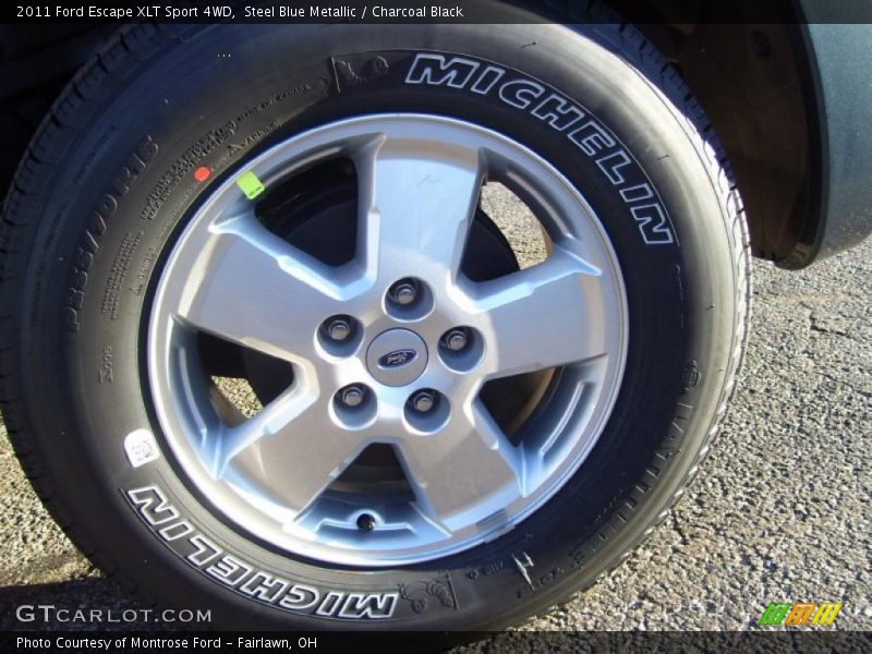 Steel Blue Metallic / Charcoal Black 2011 Ford Escape XLT Sport 4WD