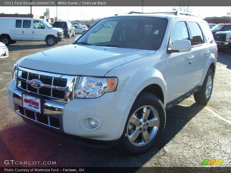 White Suede / Charcoal Black 2011 Ford Escape Limited V6