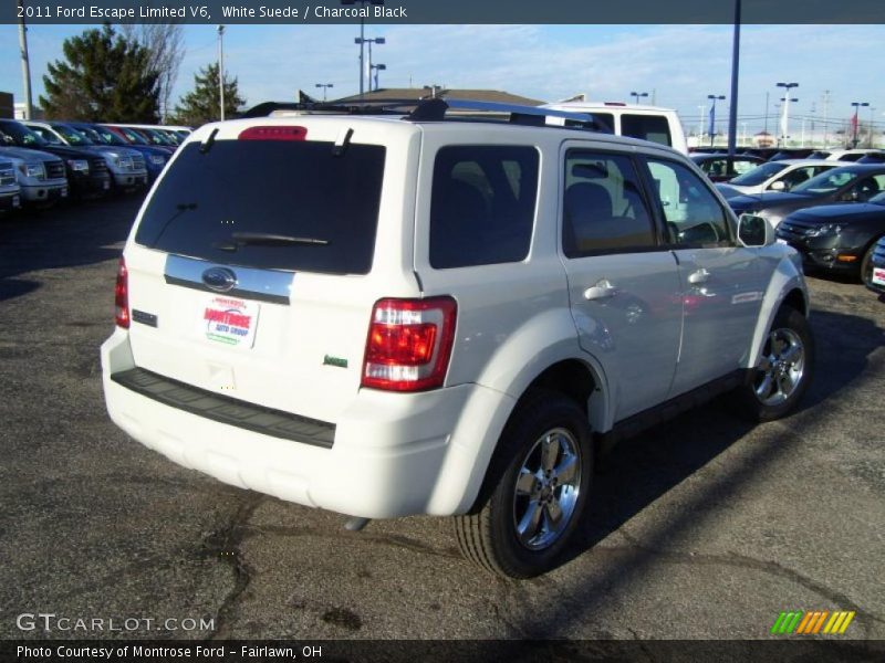 White Suede / Charcoal Black 2011 Ford Escape Limited V6