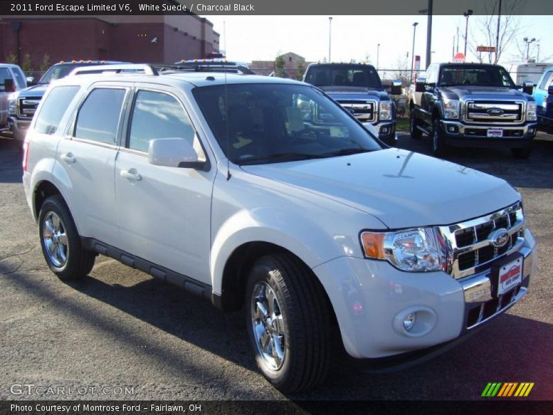 White Suede / Charcoal Black 2011 Ford Escape Limited V6