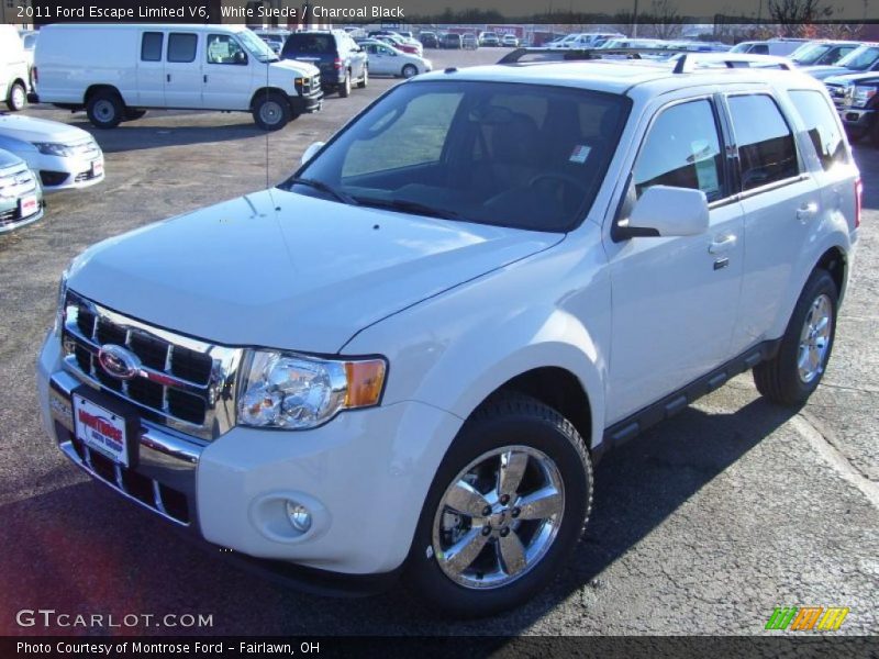 White Suede / Charcoal Black 2011 Ford Escape Limited V6