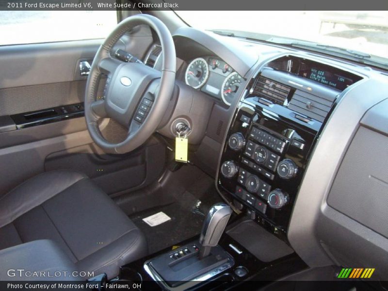 White Suede / Charcoal Black 2011 Ford Escape Limited V6
