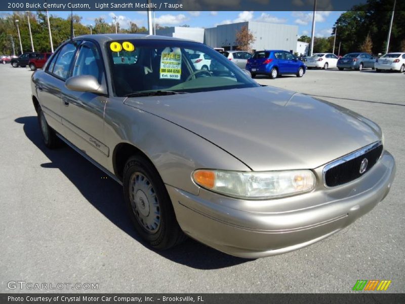 Light Sandrift Metallic / Taupe 2000 Buick Century Custom