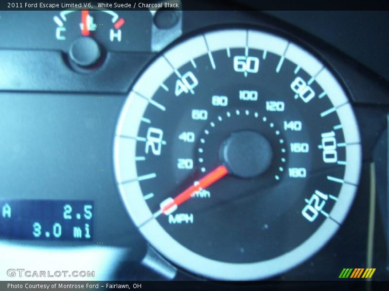 White Suede / Charcoal Black 2011 Ford Escape Limited V6
