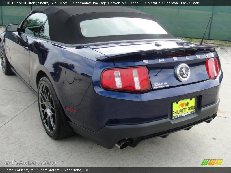 Kona Blue Metallic / Charcoal Black/Black 2011 Ford Mustang Shelby GT500 SVT Performance Package Convertible