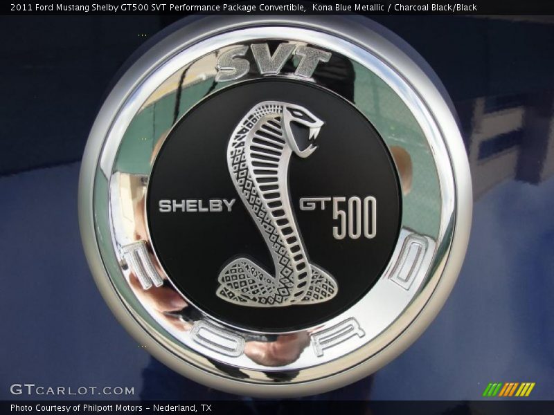  2011 Mustang Shelby GT500 SVT Performance Package Convertible Logo