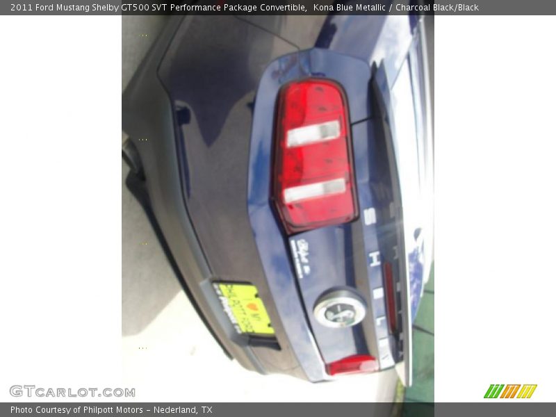 Kona Blue Metallic / Charcoal Black/Black 2011 Ford Mustang Shelby GT500 SVT Performance Package Convertible