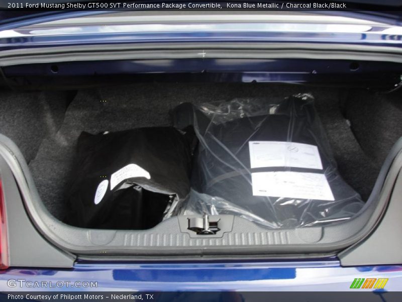  2011 Mustang Shelby GT500 SVT Performance Package Convertible Trunk