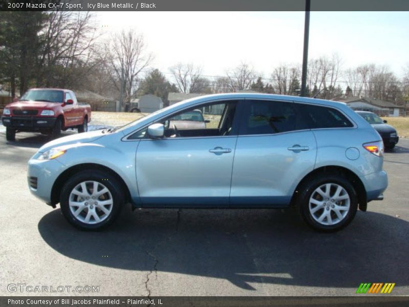Icy Blue Metallic / Black 2007 Mazda CX-7 Sport