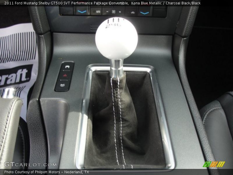  2011 Mustang Shelby GT500 SVT Performance Package Convertible 6 Speed Manual Shifter