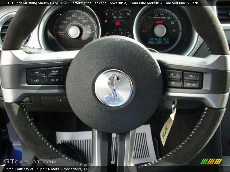  2011 Mustang Shelby GT500 SVT Performance Package Convertible Steering Wheel