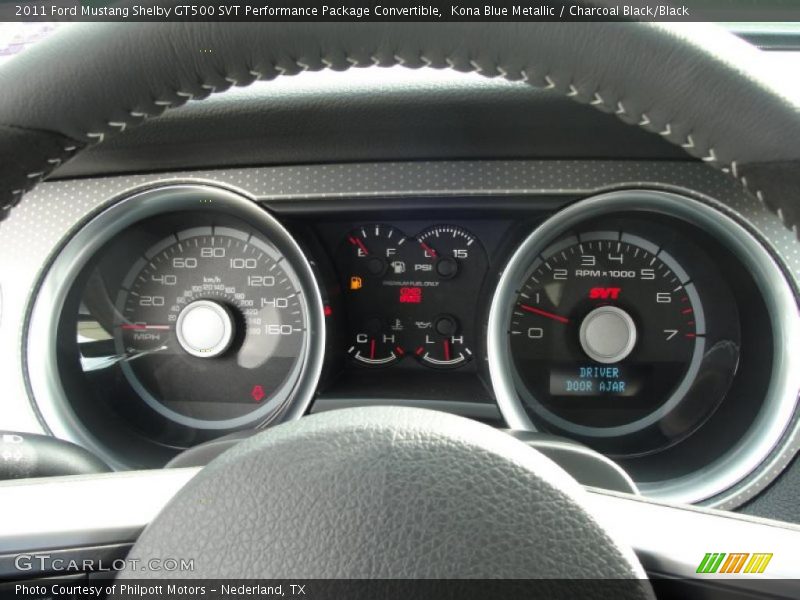  2011 Mustang Shelby GT500 SVT Performance Package Convertible Shelby GT500 SVT Performance Package Convertible Gauges