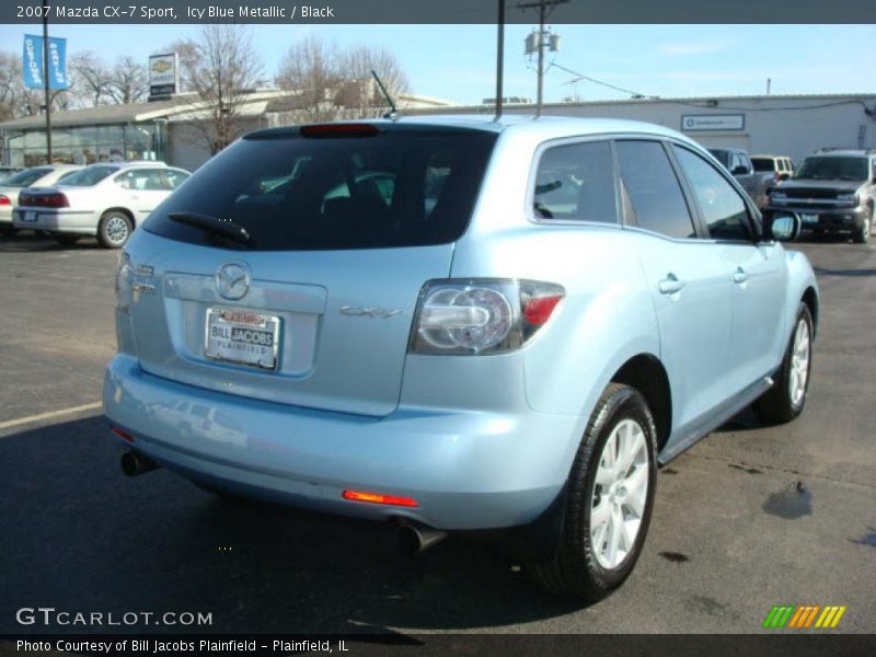 Icy Blue Metallic / Black 2007 Mazda CX-7 Sport