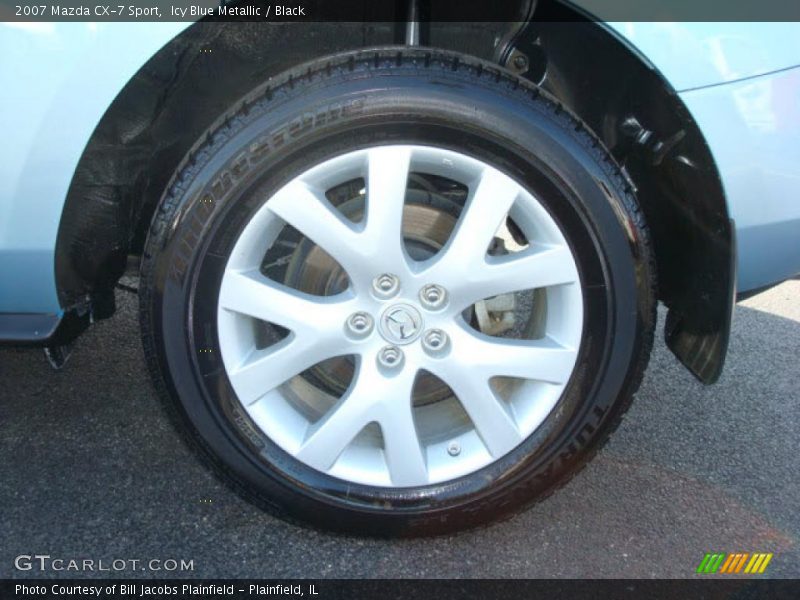 Icy Blue Metallic / Black 2007 Mazda CX-7 Sport