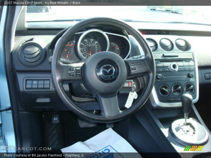 Icy Blue Metallic / Black 2007 Mazda CX-7 Sport