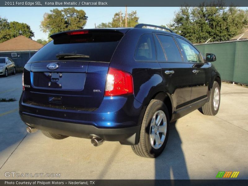 Kona Blue Metallic / Charcoal Black 2011 Ford Edge SEL