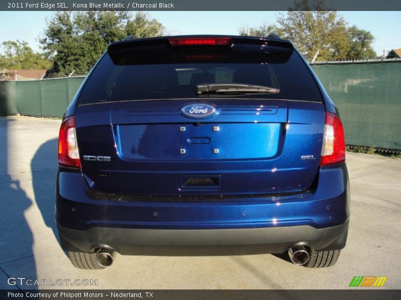 Kona Blue Metallic / Charcoal Black 2011 Ford Edge SEL