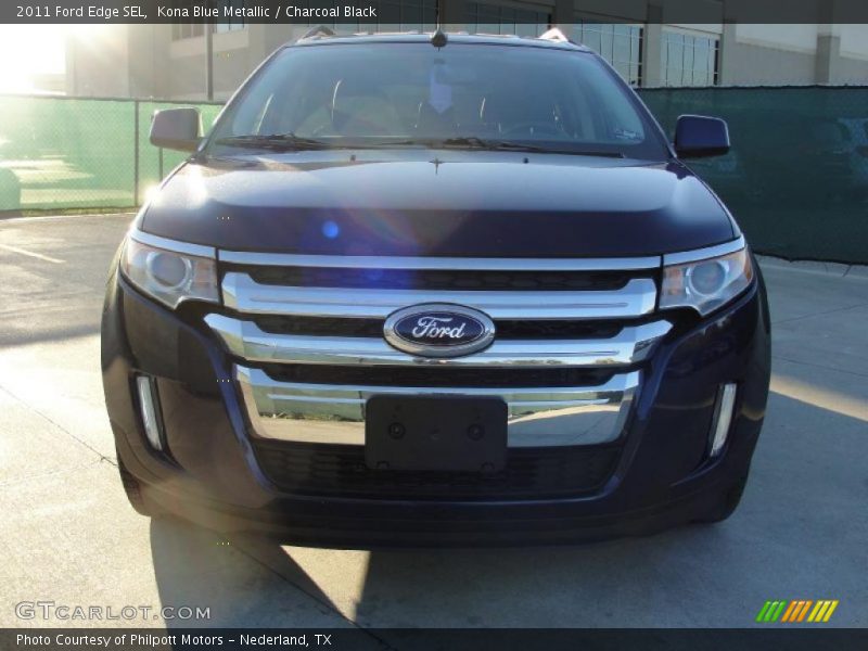 Kona Blue Metallic / Charcoal Black 2011 Ford Edge SEL