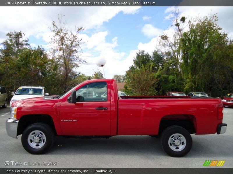 Victory Red / Dark Titanium 2009 Chevrolet Silverado 2500HD Work Truck Regular Cab