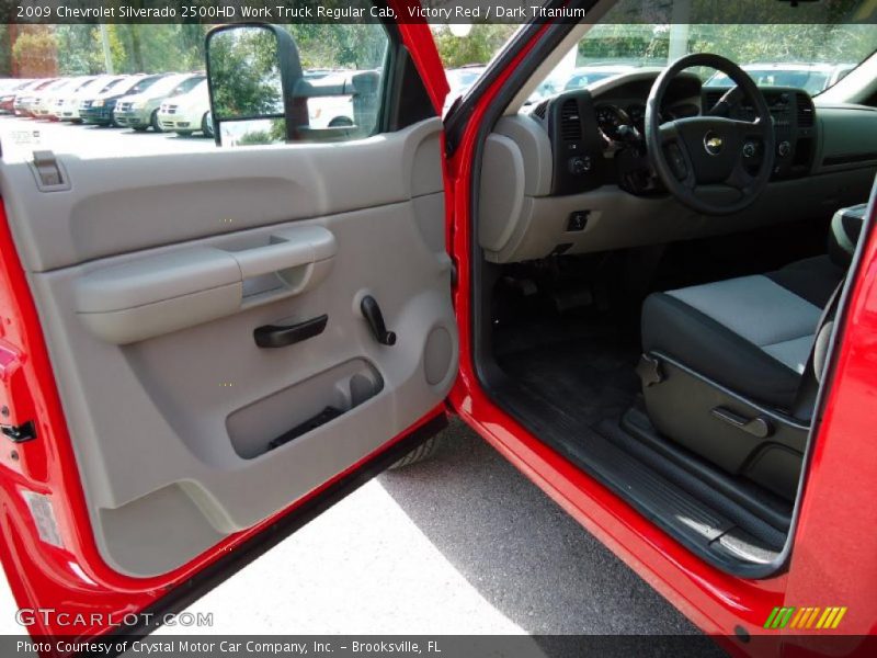 Victory Red / Dark Titanium 2009 Chevrolet Silverado 2500HD Work Truck Regular Cab