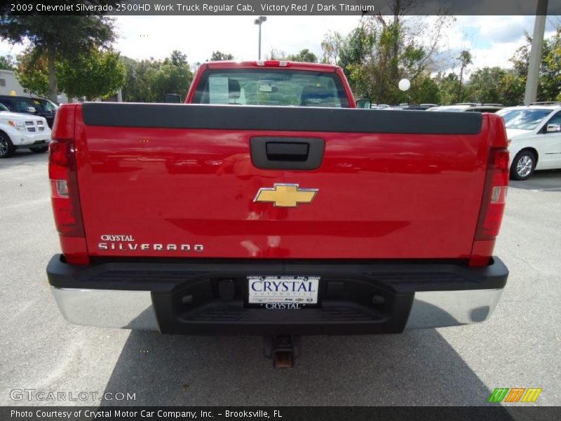 Victory Red / Dark Titanium 2009 Chevrolet Silverado 2500HD Work Truck Regular Cab