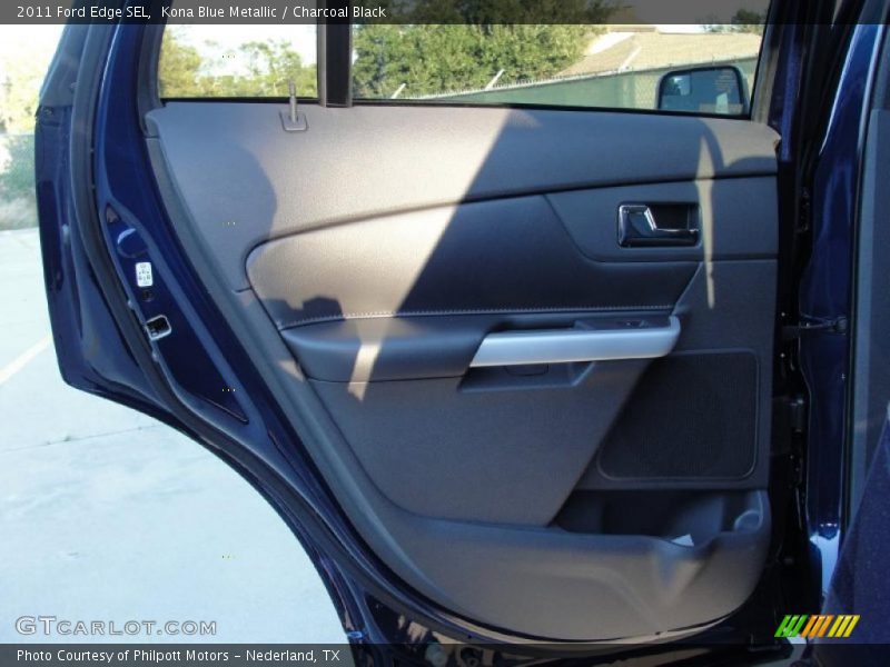 Kona Blue Metallic / Charcoal Black 2011 Ford Edge SEL