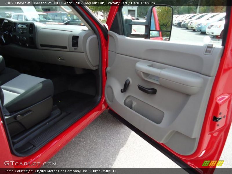 Victory Red / Dark Titanium 2009 Chevrolet Silverado 2500HD Work Truck Regular Cab