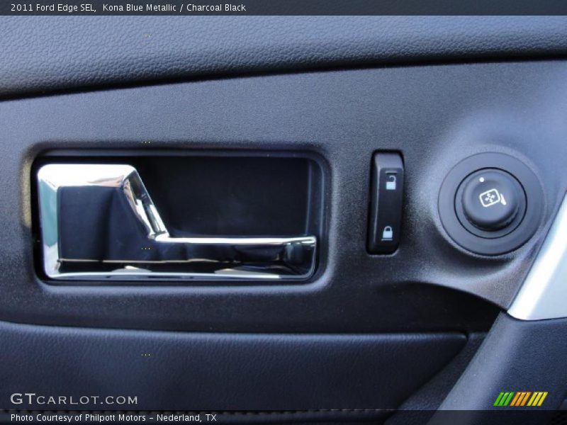 Kona Blue Metallic / Charcoal Black 2011 Ford Edge SEL
