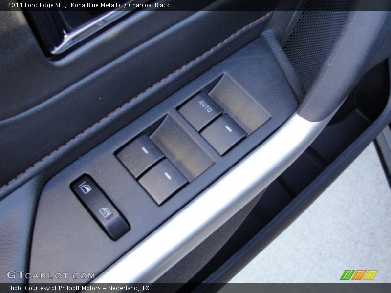 Kona Blue Metallic / Charcoal Black 2011 Ford Edge SEL