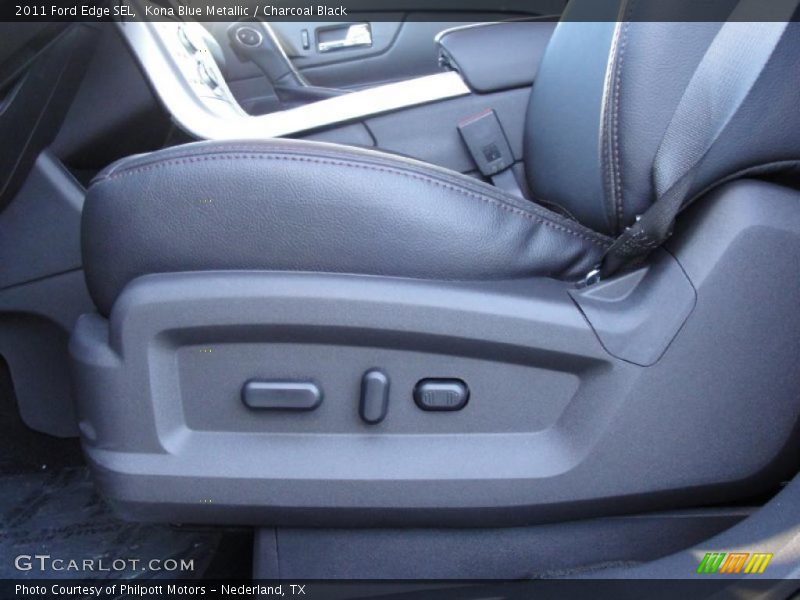 Kona Blue Metallic / Charcoal Black 2011 Ford Edge SEL
