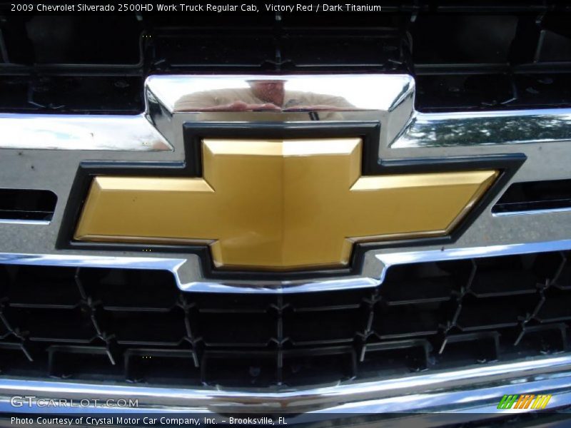 Victory Red / Dark Titanium 2009 Chevrolet Silverado 2500HD Work Truck Regular Cab