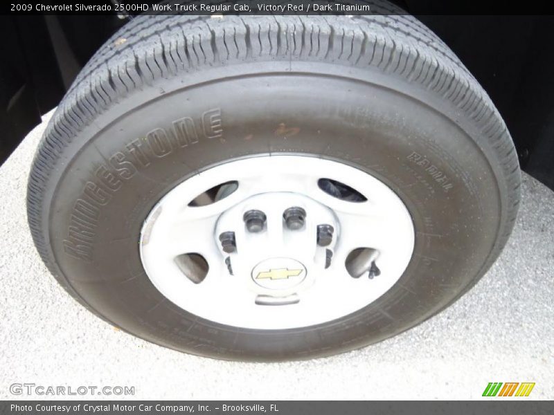 Victory Red / Dark Titanium 2009 Chevrolet Silverado 2500HD Work Truck Regular Cab