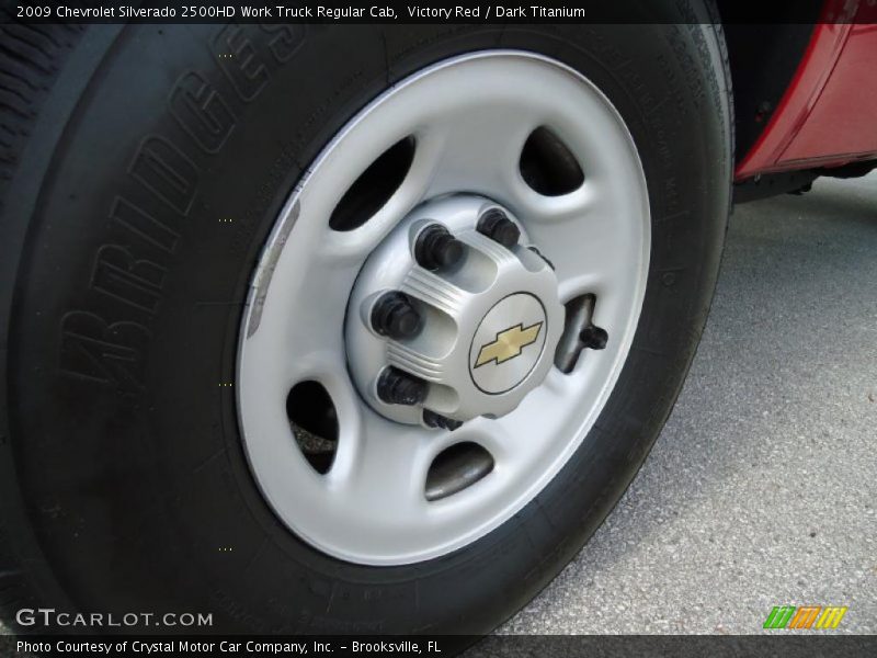 Victory Red / Dark Titanium 2009 Chevrolet Silverado 2500HD Work Truck Regular Cab