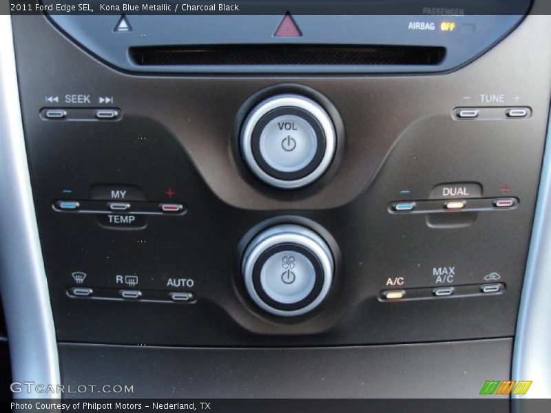 Kona Blue Metallic / Charcoal Black 2011 Ford Edge SEL
