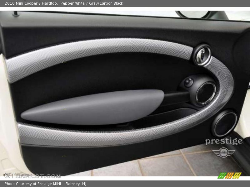 Pepper White / Grey/Carbon Black 2010 Mini Cooper S Hardtop