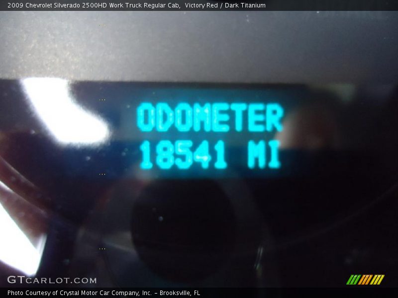 Victory Red / Dark Titanium 2009 Chevrolet Silverado 2500HD Work Truck Regular Cab