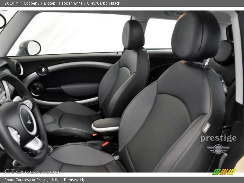 Pepper White / Grey/Carbon Black 2010 Mini Cooper S Hardtop