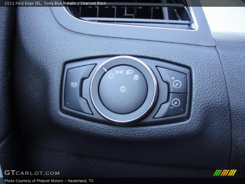 Kona Blue Metallic / Charcoal Black 2011 Ford Edge SEL