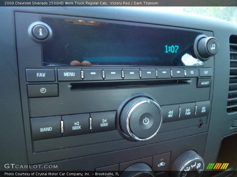 Controls of 2009 Silverado 2500HD Work Truck Regular Cab