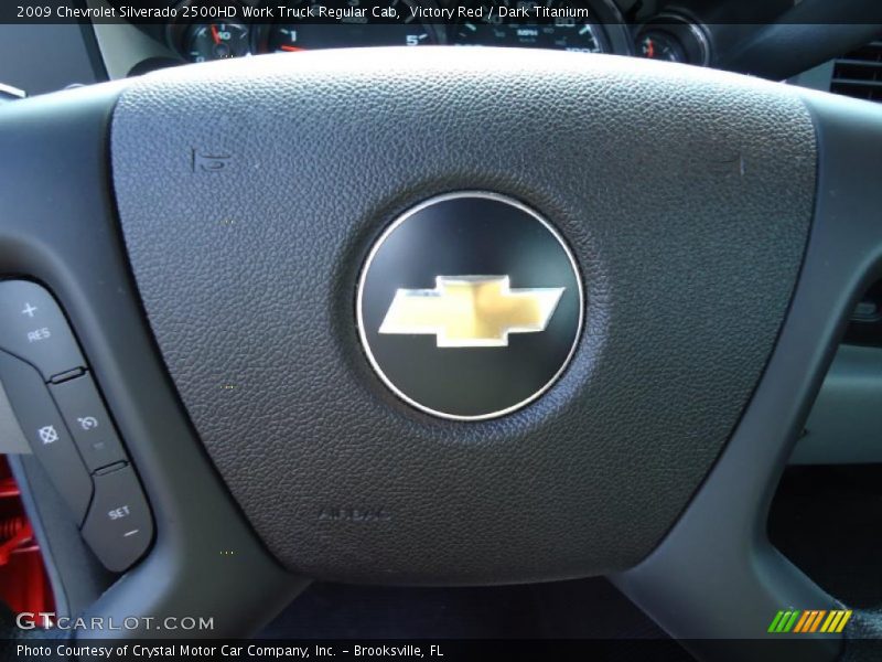 Victory Red / Dark Titanium 2009 Chevrolet Silverado 2500HD Work Truck Regular Cab