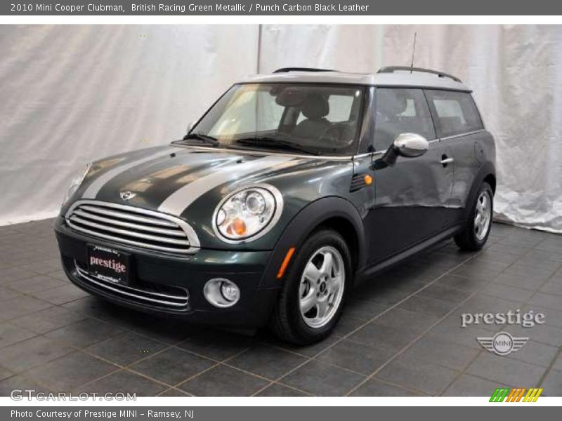 British Racing Green Metallic / Punch Carbon Black Leather 2010 Mini Cooper Clubman
