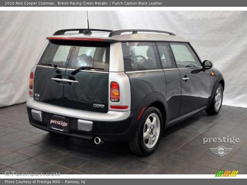 British Racing Green Metallic / Punch Carbon Black Leather 2010 Mini Cooper Clubman