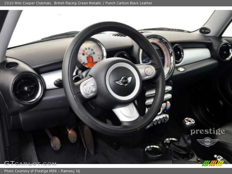 British Racing Green Metallic / Punch Carbon Black Leather 2010 Mini Cooper Clubman